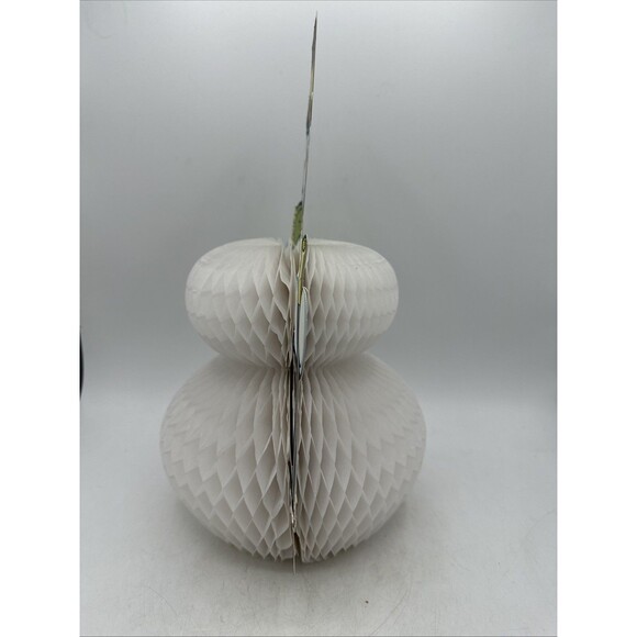 Beistle Snowman Honeycomb Die Cut Double Sided Christmas Frosty 1979 Vintage - Picture 10 of 16